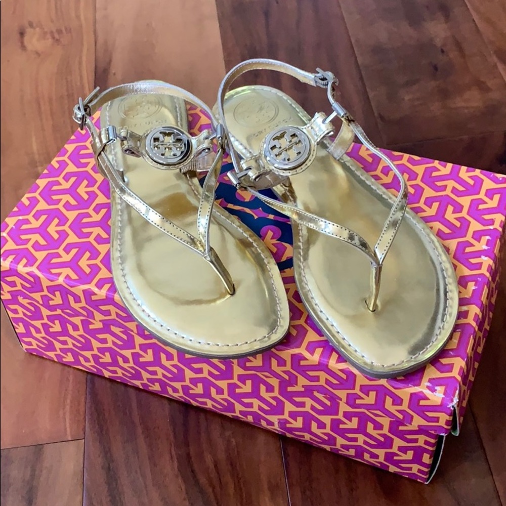Gold Tory Burch Sandals